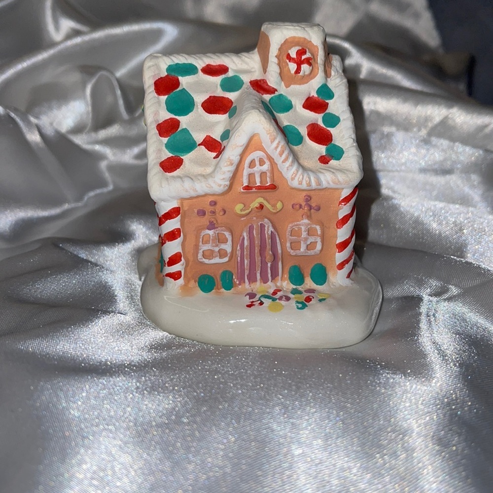 Mini Vintage Ceramic Gingerbread Christmas House